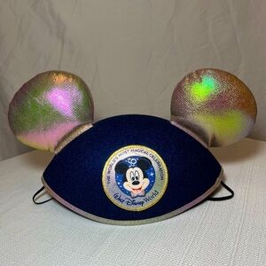 Walt Disney World 50th Anniversary Mickey Ears - Gold & Blue - NWT
